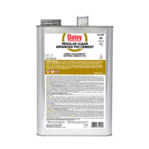 Oatey Gallone Regular Clear Advanced PVC Zement
