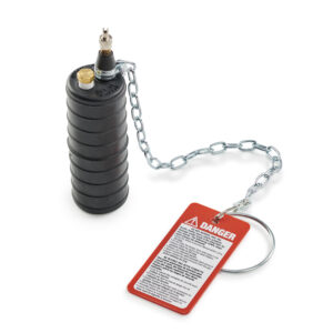 Cherne 2 in. Durchfluss-Stopfen, 1/8 in. Bypass